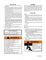 Preview for 3 page of MAG TOOLS Lightning Lift JSA500MA Operating Instructions & Parts Manual