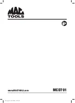 Preview for 1 page of MAG TOOLS MCD701 Original Instructions Manual