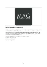 Preview for 1 page of MAG P2 User Manual