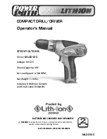 Preview for 1 page of MAG Power Smith MLDD12C Operator'S Manual