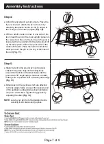 Предварительный просмотр 7 страницы Magellan Outdoors MG LAKEWOOD LODGE Instruction Manual