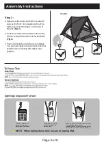 Предварительный просмотр 6 страницы Magellan Outdoors Pro SwiftRise Hub 3P Tent Instruction Manual