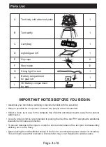 Preview for 4 page of Magellan Outdoors SwiftRise Hub 4P Instruction Manual