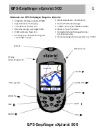 Preview for 8 page of Magellan eXplorist 500 (German) Manual