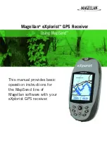 Magellan eXplorist - Hiking GPS Receiver Operation Instructions Manual preview