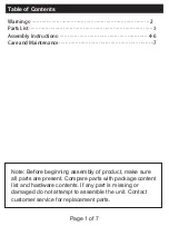 Preview for 2 page of Magellan FSMGCT5000 Assembly Instructions Manual