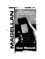Magellan GPS 3000 XL User Manual preview