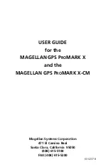 Magellan GPS PROMARK X User Manual preview