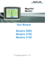 Magellan Maestro 3050 User Manual preview