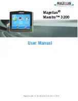 Preview for 1 page of Magellan Maestro 3200 - Automotive GPS Receiver User Manual