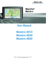 Preview for 1 page of Magellan Maestro 4040 - Automotive GPS Receiver User Manual