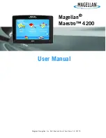 Magellan Maestro 4200 - Automotive GPS Receiver User Manual preview