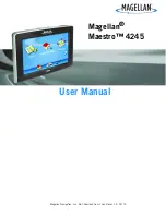 Предварительный просмотр 1 страницы Magellan Maestro 4245 User Manual