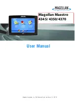 Magellan Maestro 4345 User Manual preview