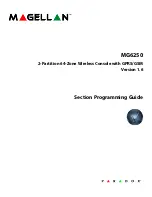 Magellan MG6250 Section Programming Manual preview