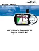 Magellan RoadMate 360 - Automotive GPS Receiver (French) Manual D'Instructions preview