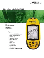 Preview for 1 page of Magellan Triton 200 - Hiking GPS Receiver Reference Manual