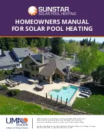 Preview for 1 page of Magen eco-Energy UMA Solar Sunstar Solar Pool Heating Homeowner'S Manual