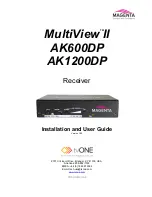 Magenta Research MultiView II AK1200DP Installation And User Manual preview