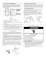 Предварительный просмотр 3 страницы Magic Chef 2DHTW4305TQ0 Installation Instructions Manual