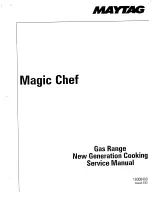 Magic Chef 3100 Service Manual preview