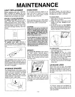 Preview for 14 page of Magic Chef 38FA-6TVW Use And Care Manual