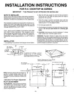 Предварительный просмотр 7 страницы Magic Chef BT16RA 4TZ Installation, Use & Care