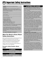 Preview for 2 page of Magic Chef CAV-1 Use & Care Manual