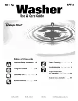 Preview for 1 page of Magic Chef CAV-2 Use & Care Manual