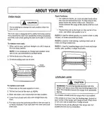 Preview for 13 page of Magic Chef CGL1100ADW Owner'S Manual