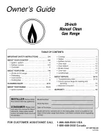 Preview for 1 page of Magic Chef CPL1100BDW Owner'S Manual