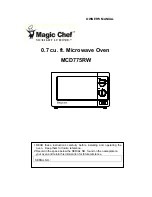 Предварительный просмотр 1 страницы Magic Chef D775 Owner'S Manual