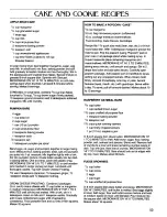 Preview for 55 page of Magic Chef DM15H 14B Use Ard Care Instructions