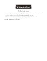 Предварительный просмотр 2 страницы Magic Chef HMAR265WE User Manual