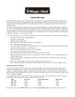 Предварительный просмотр 13 страницы Magic Chef HMAR265WE User Manual