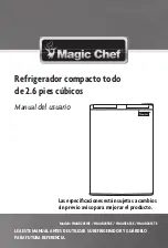 Предварительный просмотр 15 страницы Magic Chef HMAR265WE User Manual