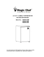 Magic Chef HMBR265BE Instruction Manual предпросмотр