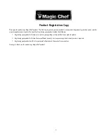 Preview for 2 page of Magic Chef HMBR350BEF User Manual