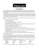 Preview for 14 page of Magic Chef HMBR350BEF User Manual