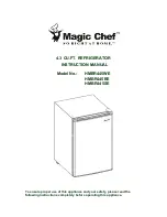 Предварительный просмотр 1 страницы Magic Chef HMBR445BE Instruction Manual