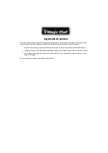 Preview for 25 page of Magic Chef HMM990W User Manual