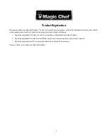 Предварительный просмотр 2 страницы Magic Chef HMR330BE User Manual