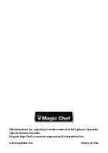 Preview for 22 page of Magic Chef MC4PDH User Manual