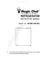 Предварительный просмотр 1 страницы Magic Chef MCBR170S Instruction Manual