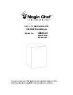 Предварительный просмотр 1 страницы Magic Chef MCBR240B Instruction Manual