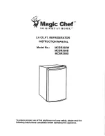 Magic Chef MCBR360W Instruction Manual предпросмотр