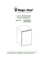 Предварительный просмотр 1 страницы Magic Chef MCBR445B1F Instruction Manual