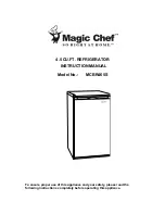 Предварительный просмотр 1 страницы Magic Chef MCBR465S Instruction Manual