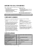 Preview for 20 page of Magic Chef MCD795SW Operating Instructions Manual