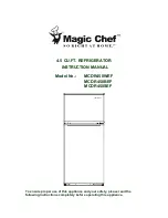 Magic Chef MCDR450WEF Instruction Manual предпросмотр